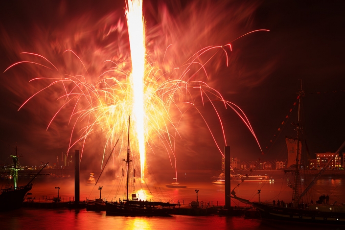 Tall Ships Festival, London 2017 Fireworks